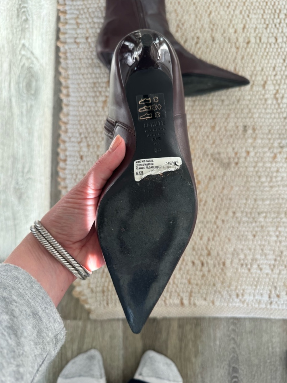 SCHUTZ Mikki Mid Bootie - Dark Chocolate - Picture 7 of 7